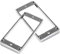2 x Pickup Befestigungsringe, aus Metall, Humbucker Tonabnehmer Pickup-Rahmen mit Schrauben