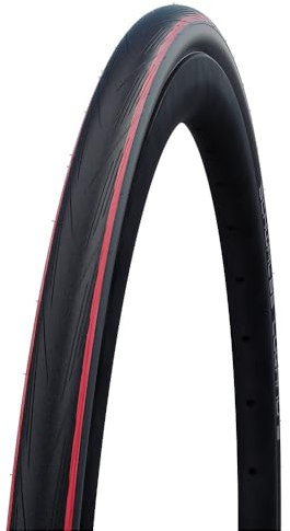 Schwalbe Unisex – Erwachsene Fahrradreife, Schwarz/Rot, Lugano II K-Guard 25-622-Skin (2)