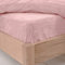 Brentfords Teddy Fleece Fitted Bed Sheet Thermal Warm Soft Luxury Fluffy Cuddly Cosy Bedding, Blush Pink - Double