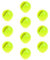 Major Fish Slotted Tungsten Beads Perlen Geschlitzt 10 Stück Fluo Chartreuse 3,5 mm - 0,3 Gramm