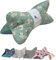 Leseknochen Nackenkissen (Kitty Mint) bequem und waschbar! Handgestopft und genäht in Deutschland - Nutzbar als Nackenrolle Kissen Nackenrolle
