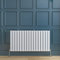 Horizontal White Radiator Single Flat Panel Designer Radiator Central Heating 600x1156mm Interior Design