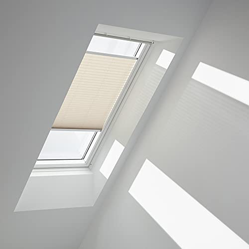 VELUX Original Plissee (FHL), Weisse Seitenschienen, P06, 406, P36, PK36, 436, Hellbeige/FHL P06 1259SWL