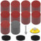 KONGMING 300 Pcs Sanding Disc 50 mm Hook and Loop Grit 80 120 180 240 320 400 600 1000 2000 3000 Sanding Pad 2 inch Drill Sanding Attachment