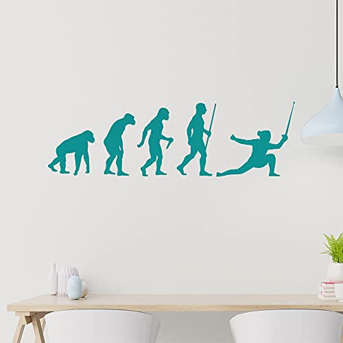 Fechten Degen Evolution Wandtattoo Wandaufkleber Wall Sticker - Dekoration, Küche, Wohnzimmer, Schlafzimmer, Badezimmer
