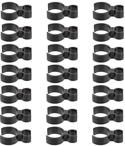 24Pcs Bottle Clips Bottle Single Holder Safety Clips for Candle Black