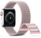 DigiHero Sport Nylon Straps Compatible with Apple Watch Straps 38mm 40mm 41mm 42mm 44mm 45mm, Adjustable Breathable Women Men Braided Strap Compatible for iWatch Series 8/7/6/5/4/3/2/1/SE Pink A