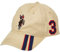 Concept One Unisex Us Assn. Verstellbare, Polo-Pferd, Gestreifte Papa-Hut Baseballkappe, Khaki, Einheitsgröße