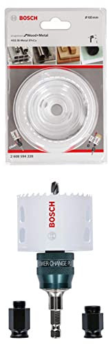 Bosch Professional Scie trépan Progressor for Wood & Metal (Bois et métal, Ø 68 mm) + Scie-trépan Progressor for Wood & Metal Starter Kit Set (pour bois et métal, Ø 68 mm)