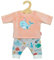 Heless 1285 - Puppenkleidung im Design Wal Bobby, 2 teiliger Pyjama mit Shirt und Stoffhose für Puppen und Kuscheltiere der Größe 28 - 35 cm
