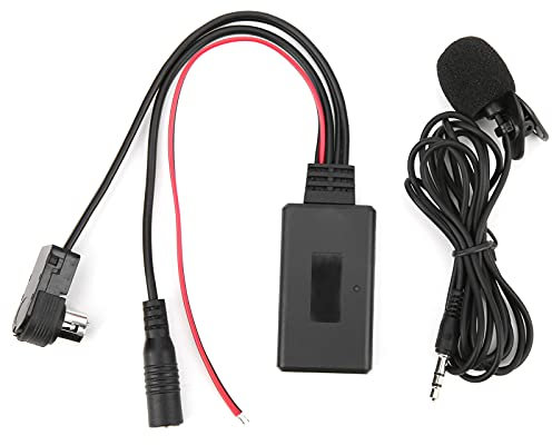 Adattatore Bluetooth Aux 丨 Cavo Aux Bluetooth 丨 Apparecchiatura Audiovisiva per Auto 丨 Adattatore Cavo Aux Bluetooth 5.0 con Microfono Vivavoce Adatto per Alpine Cda-9857 Cda-9886 Cda-117