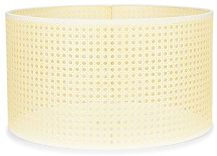 MiniSun | Extra Large Modern Cream Rattan Ceiling Pendant/Table Lamp Shade | Lamp Shades, Home Décor & Improvement Essential | 450cm Shade Width