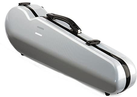 Weiß 4/4 Größe Geigenkasten Kohlefaser Mode-Stil Geigenteile Geigenzubehör Fachmann Geigenkoffer