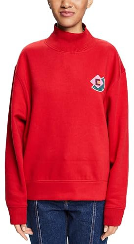 ESPRIT Damen 103EE1J306 Sweatshirt, 610/DARK RED, 48