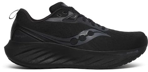 Saucony Men's Triumph 22 Sneaker, Black/Black/Black, 8 UK
