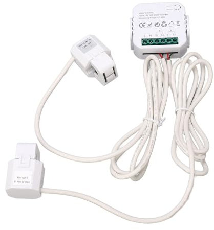 Pinza Amperimétrica Monofásica, Control de Aplicación de 2,4 GHz Protección contra Sobrecarga Amplia Aplicación Sensible 100-240 V CA WiFi Monitor de Electricidad para Circuito