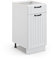 Vicco Küchenunterschrank Fame-Line, Weiß Landhaus/Weiß, 40 cm, AP Eiche