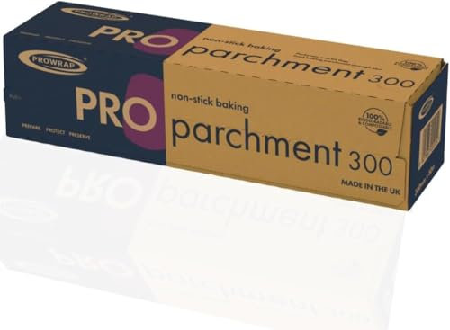 Baking Parchment 300mm x 50m | Grease-Free Silicone Coated Baking Paper, Great for Home & Professional Catering Kitchens | Single Roll