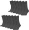 PUMA Herren Business Socken Strümpfe Classic Socks 6 Paar, Farbe:Grau, Größe:43-46, Artikel:-201 anthracite