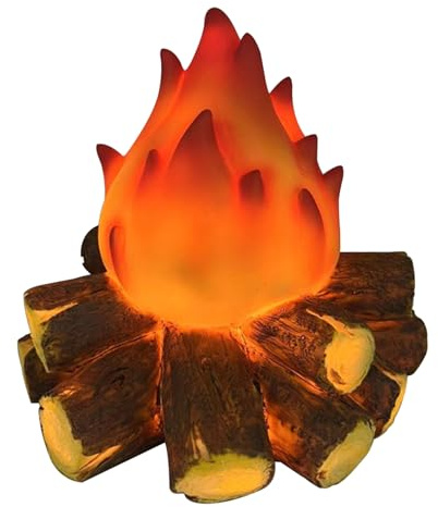 Veesper Camino Finto, Finto 3D Tronchi di Fiamma Falsa a Batteria realistica a infiammata Fuoco Fuoco Flame Fall Autunno per Halloween Christmas Camping Party Decorations Style1