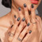 DANNI & TONI Halb ausgehärtete Gel Nagelfolien (Cosmic Glamour) Schwarzes Katzenauge Silberprägung Glänzend Nagelset uv Gel Nagelfolie Nageldesign Nagelfolie Selbstklebend Wraps 28 Aufkleber
