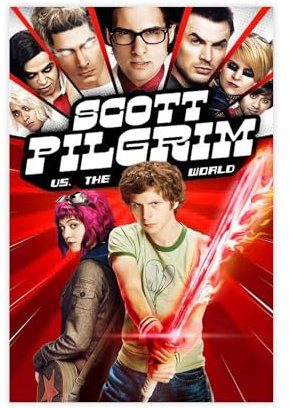 Filmposter Scott Pilgrim vs. The World (2010), Scott Pilgrim vs. The World, Filmposter, Leinwandposter, Wandkunst, Dekordruck, Gemälde für Wohnzimmer, Schlafzimmer, Dekoration, 40 x 60 cm
