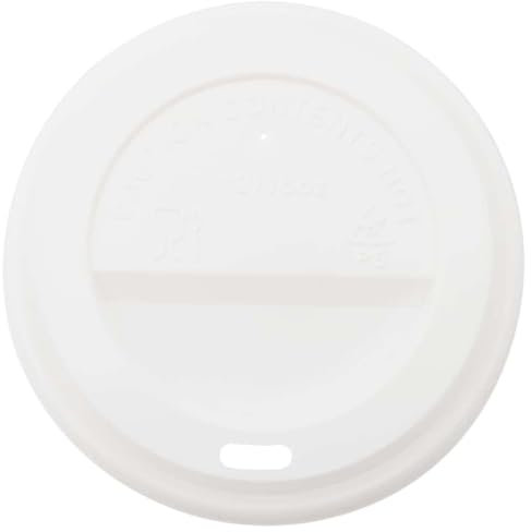 vidaXL Paper Coffee Cup Lids ??90 mm 12oz and 16oz 1000 pcs White Plastic, lid for Paper Cup, Disposable Coffee Cup lid, Coffee Cup lid