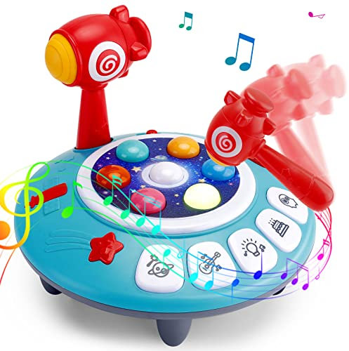 Sensory Toys for 1 Year Old Boys - Whack A Mole Game Baby Musical Toys Early Development Educational Activity Toy Gifts for 1 Year Olds Boys Girls Toddlers Kids