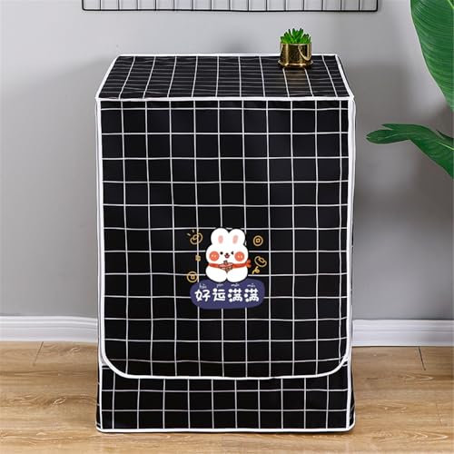 BAMFY Cubierta Lavadora Portátil Funda Lavadora Exterior Impermeable Carga Frontal Fundas Para Lavadora Y Secadora Para La Parte Superior Muebles Funda Protectora(8-10kg,Q)