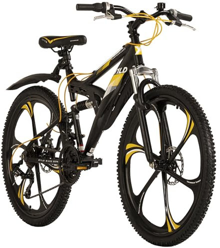 WYLD Mountainbike Fully 26'' Bliss schwarz-gelb 21 Gänge RH 47 cm Magnesium-Laufräder