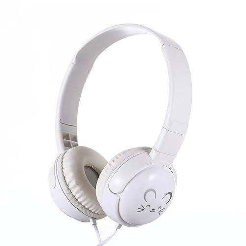 Multicolor Wired Headset with 1.2m Cable, 40MM Speakers, and 3.5mm Plug - Black, White, Yellow, Blue, Green
