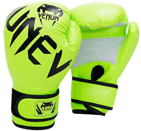 Kids Boxing Gloves, 6oz Youth Boxing Training Gloves, Training Sparring Gloves for Punching Bag, Kickboxing, Muay Thai, MMA, UFC, Gift, Leather, Age 6-15 Years Boys and Girls, Green