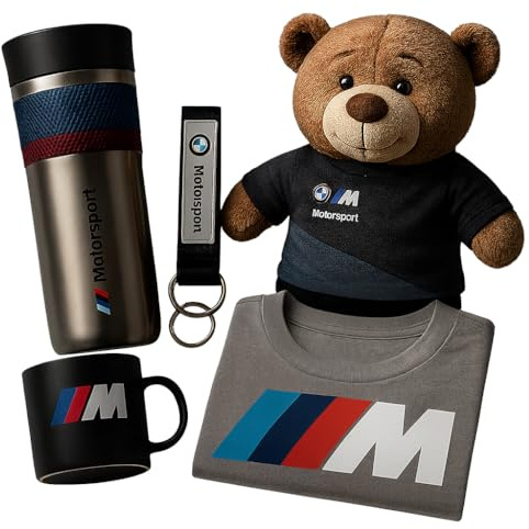BMW M Perfomance Coffret cadeau I Ours I Tasse I T-shirt XL I Gobelet isotherme I Boîte Mega 5 pièces