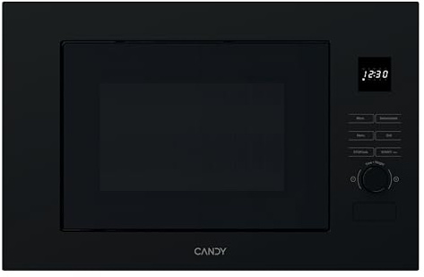 Candy CA38FL7N20WXB - Microonde con Grill, 20 l, 750 W - 1000 W, Comando Rotante e Tasti, 8 automenu, Blocco Bambini, Piatto 27 cm, Display Digitale, Scongelamento, Apertura a Sinistra, Inox