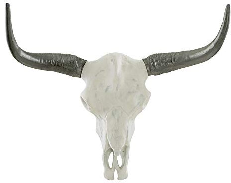 invicta INTERIOR Imposanter Büffelschädel EL Toro 70cm Natur massives Aluminium Stierkopf Wanddekoration Dekoration Wohnaccessoire