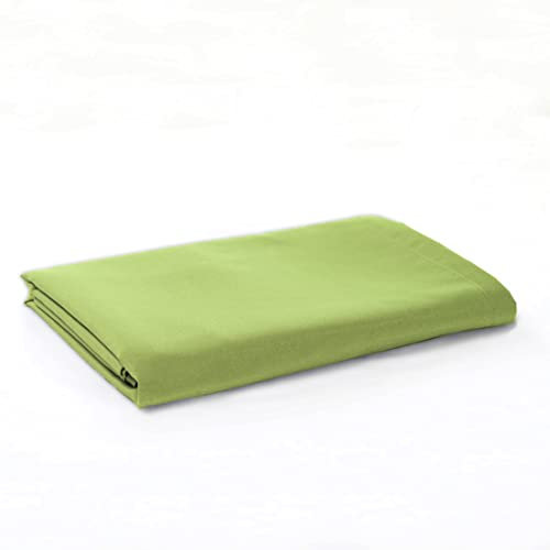 Sonia Moer Super Soft Brushed Microfibre Flat Sheet - Non Iron Breathable Hypoallergenic Top Sheet - Super King/Green
