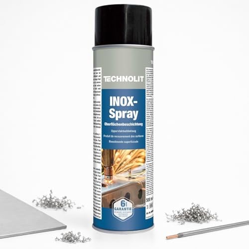 TECHNOLIT INOX-Spray 500ml | Kathodischer Korrosionsschutz & Schweißprimer | Schweißschutzspray für Karosseriebau & Schlosserei | Rostschutz | Überlackierbar | Kunststoff-Schweißpunktversiegelung