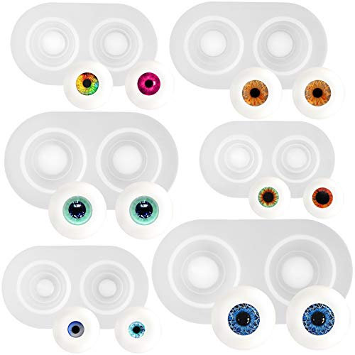 Musykrafties Lot de 6 moules en silicone en forme de dôme oculaire