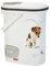 CURVER Conteneur à Croquettes Pour Chien - 4kg / 10L - Rangement Hermétique Anti-Odeurs pour Nourriture pour Chiens - Conteneur avec poignée de Transport - 19 x 30 x 35 cm - Blanc