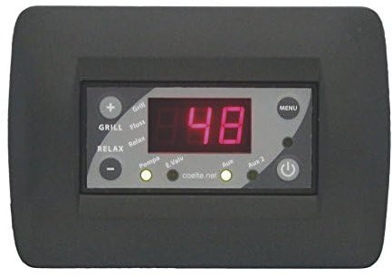 Centralina elettronica per controllo e comando termo camini, impianti solari e fan coil