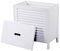 House & Homestyle Wooden Laundry Basket, MDF, White, H 53cm x W 50cm x D 30cm