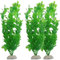 MeISO 3PC Plastique Decoration Aquarium Plante Artificielle pour Aquarium Base éramique 27cm