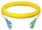 10Gtek® 5m Câble Fibre Optique pour Freebox de Free Pop, Ultra, Revolution, Simplex Monomode SC/APC à SC/UPC Rallonge/Jarretière,Garantie 5 Ans, Jaune