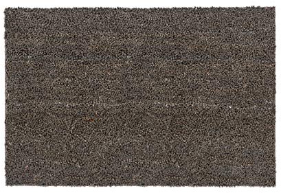 Carpido rutschfeste Kokosmatten - antibakterielle Türmatten - für den überdachten Außenbereich - nachhaltiger Naturfasern - 100% Kokos - 50x80 cm - grau