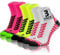 sesto senso Chaussettes Sport de Course Colorées Femme Homme Lot de 3 Paires Blanc Jaune 35-38 3 Pack Rose