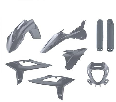 POLISPORT 90931 - Polisport Enduro Plastic Replica Kit für diejenigen, die OEM-Qualität suchen für BETA Motorräder in Farbe nardo grau