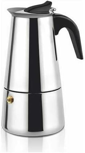HAEGER Cafetière Italienne Moka Acier inoxydable 18/10
