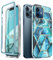 i-Blason Coque iPhone 12 / iPhone 12 Pro 5G (2020) 6,1 Pouces [Série Cosmo] Protection 360 Etui Brillant Bumper Antichoc avec Protecteur d'écran Intégré (Océan)
