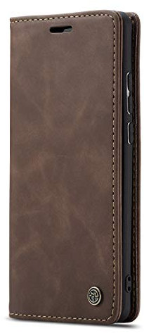 JMstore hülle kompatibel mit Samsung Galaxy A20e, Leder Flip Schutzhülle Brieftasche Handyhülle mit Kreditkarten Standfunktion (Kaffee)