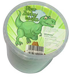 XXL Zuckerwatte | grüne Dinozuckerwatte im Eimer | Mit leckerem Apfel Geschmack | Premium Qualität